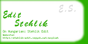 edit stehlik business card